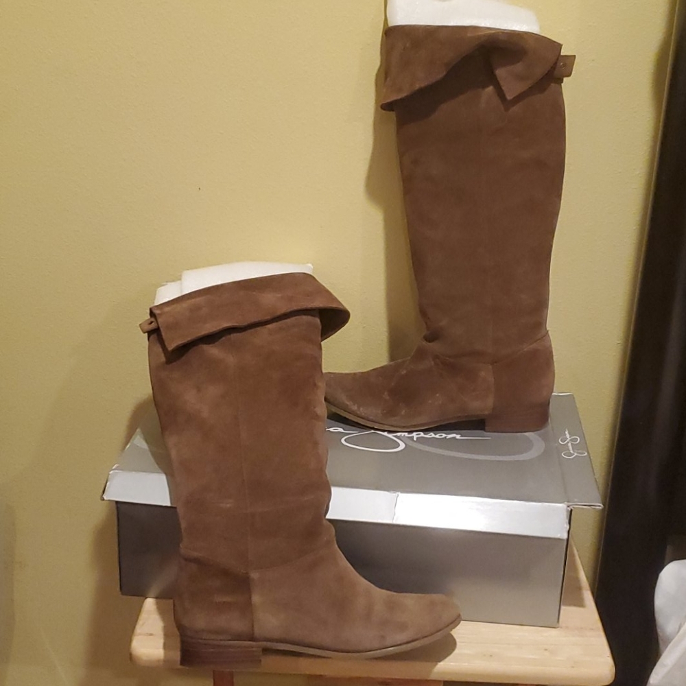 Suede Knee Boots